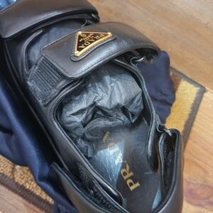 Prada Black Leather Men's Bag